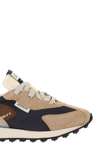 BARRIO M - Sneakers suede, canvas and leather - VOGUERINI