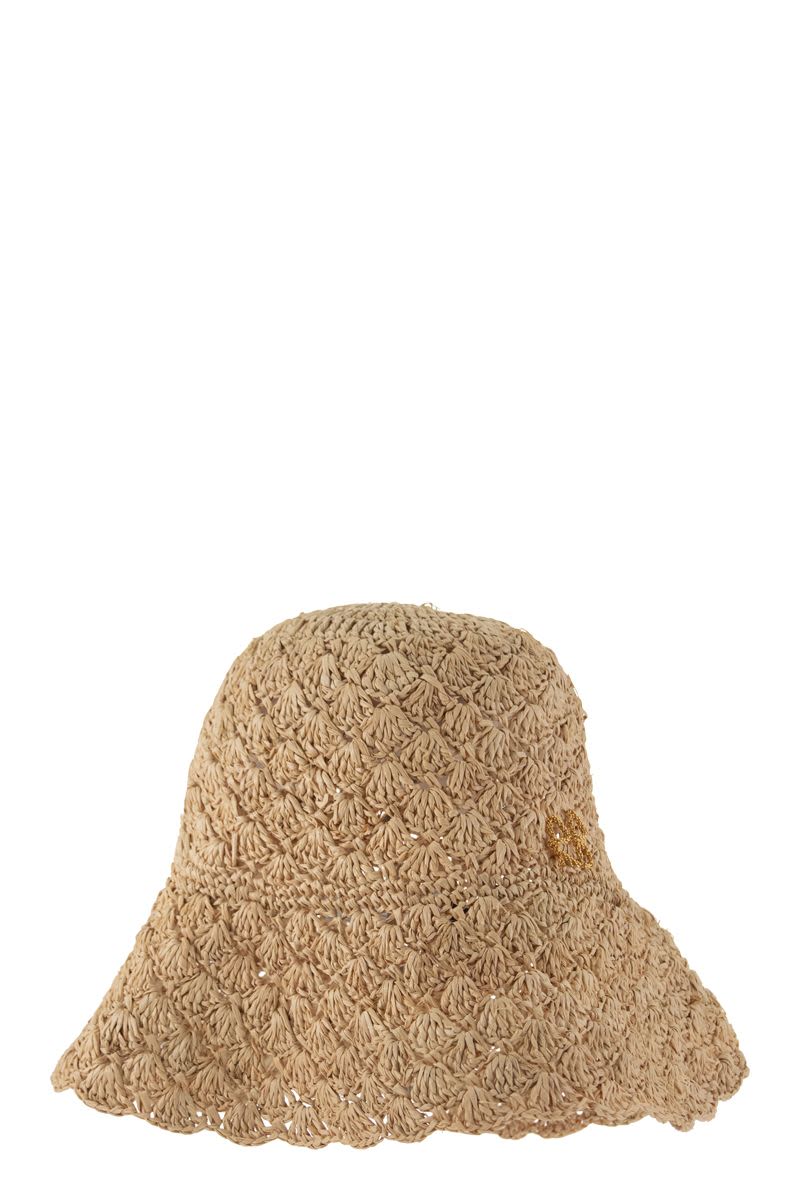 BUCKET - Monogrammed knitted hat - VOGUERINI