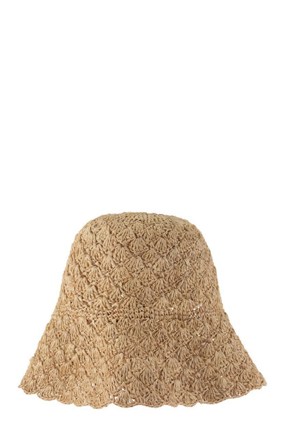 BUCKET - Monogrammed knitted hat - VOGUERINI