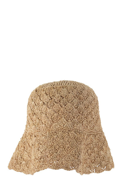 BUCKET - Monogrammed knitted hat - VOGUERINI