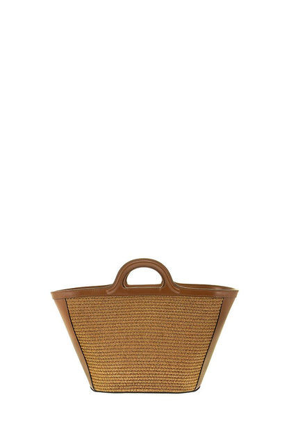 Leather and raffia TROPICALIA bag - VOGUERINI