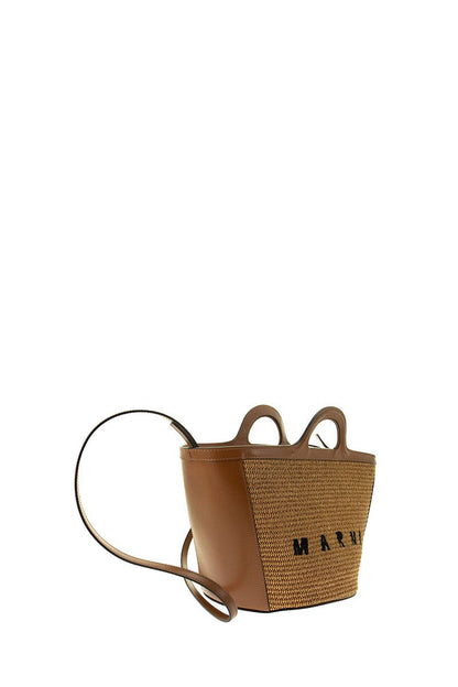 Leather and raffia TROPICALIA bag - VOGUERINI