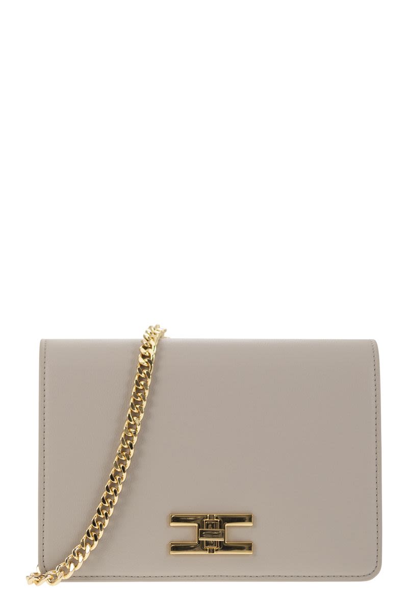 Shoulder bag with gold swivel logo - VOGUERINI