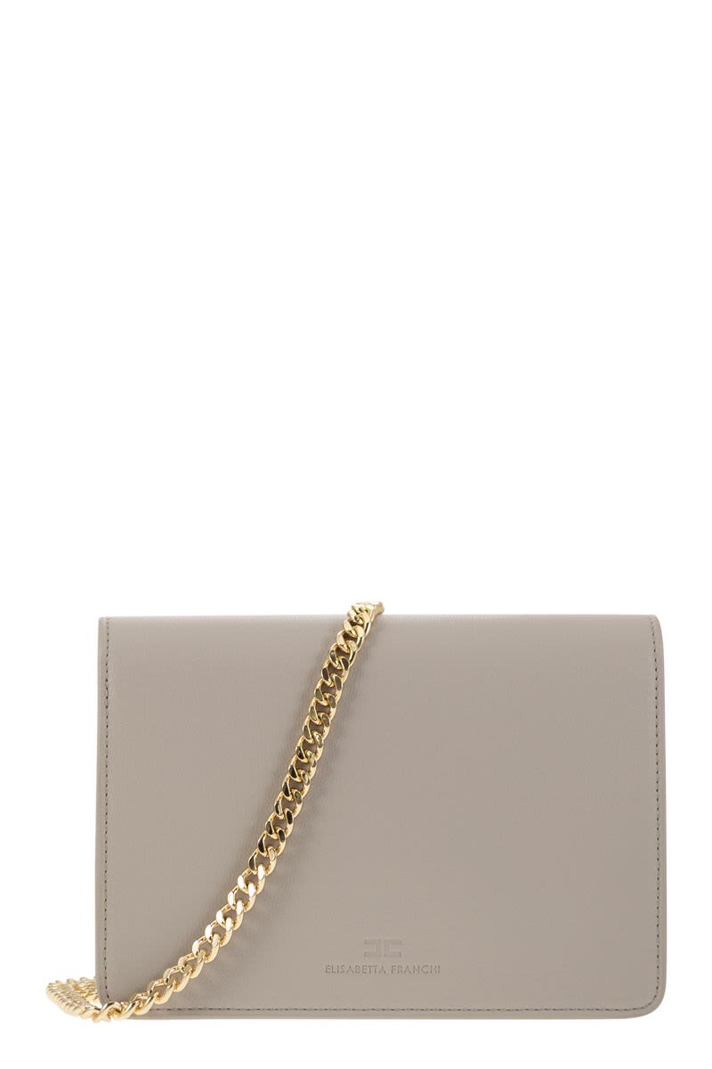 Shoulder bag with gold swivel logo - VOGUERINI