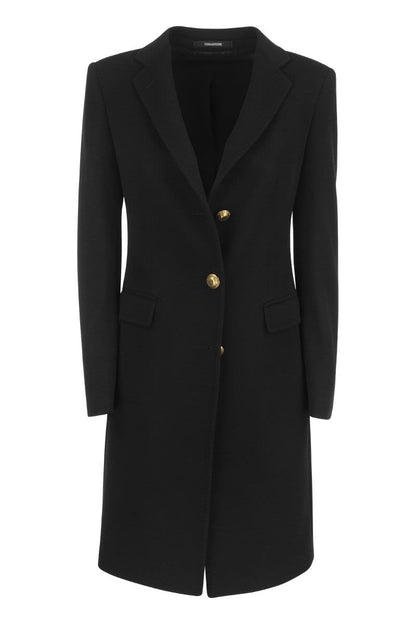 Wool and Cashmere Coat - VOGUERINI