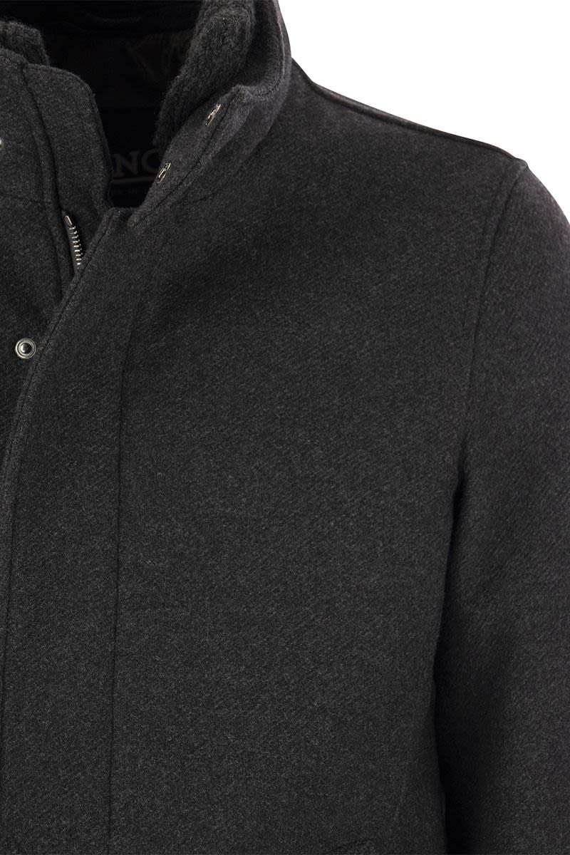 Wool-blend medium coat - VOGUERINI