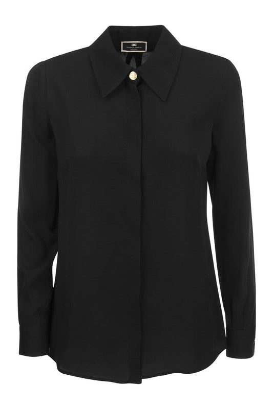 Slip line georgette shirt - VOGUERINI