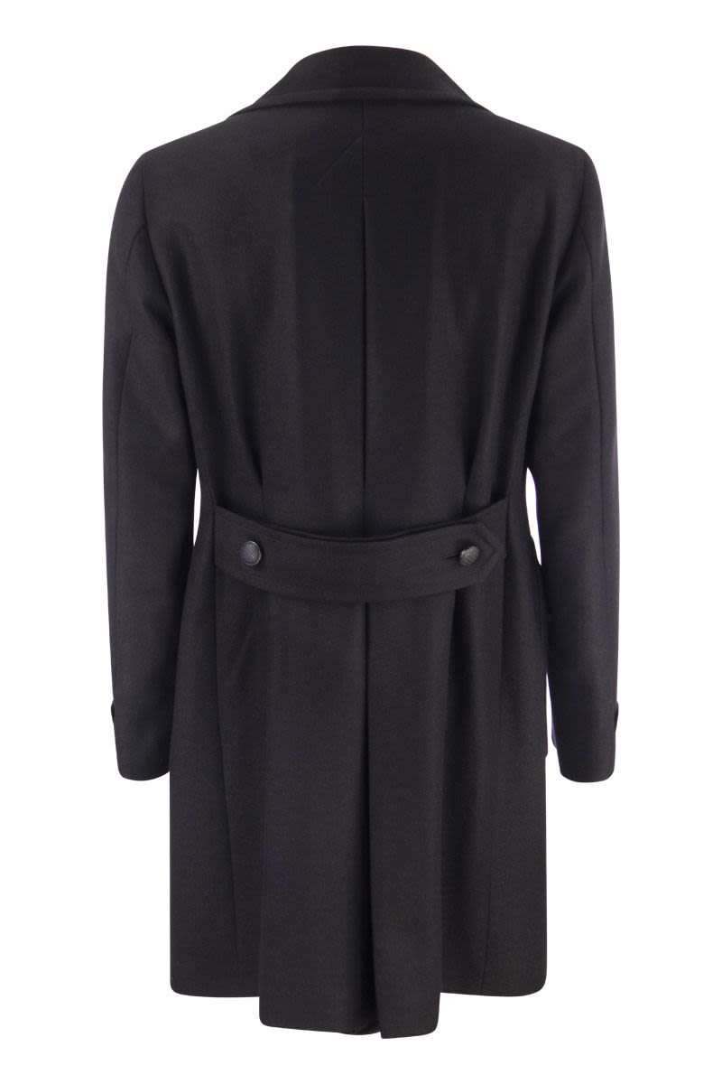 Wool and cashmere double-breasted coat - VOGUERINI