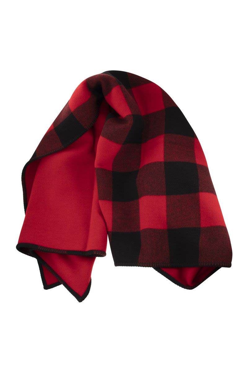 Pure wool check scarf - VOGUERINI