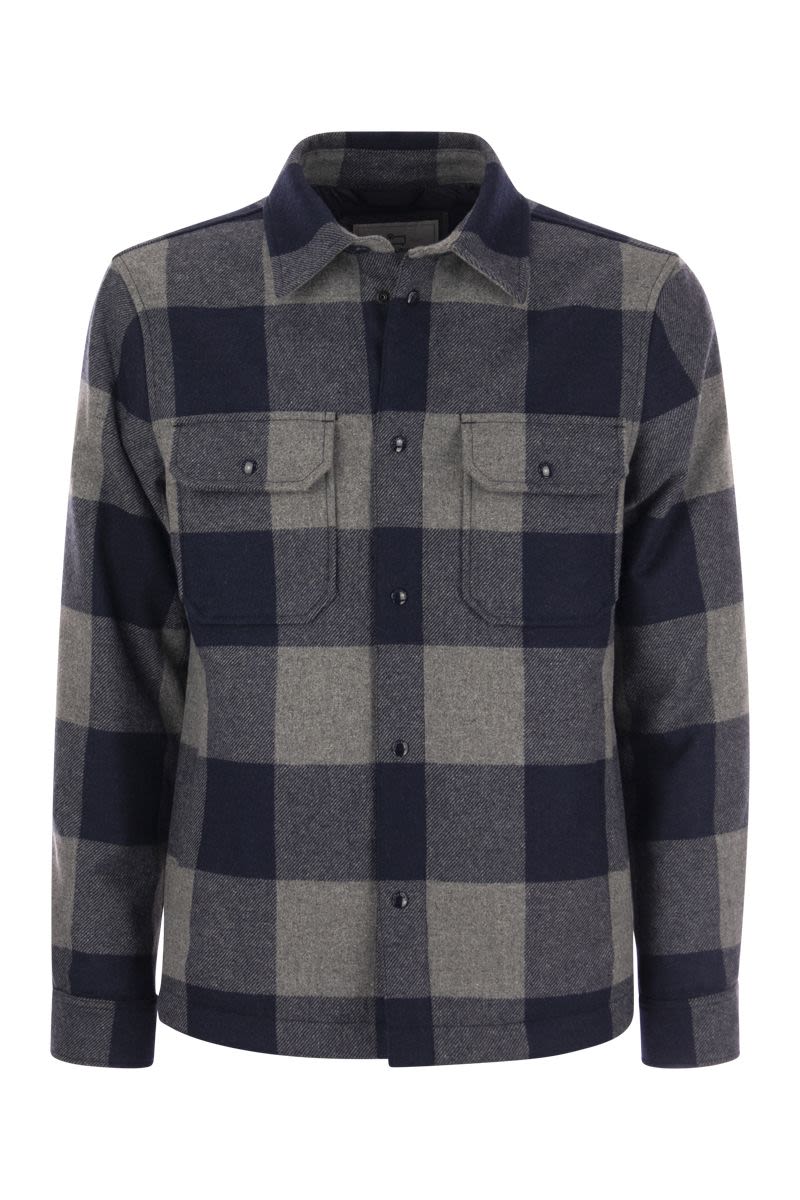 Alaskan Check Shirt Jacket - VOGUERINI