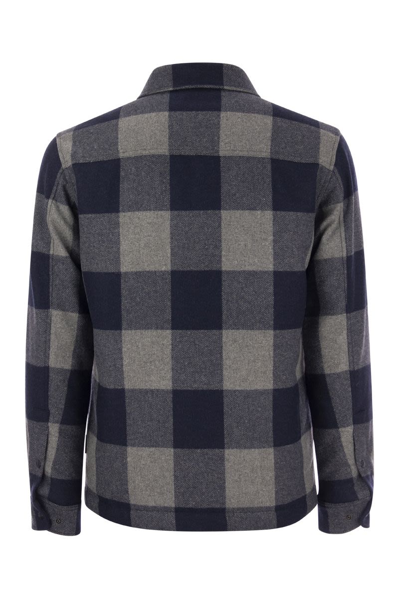 Alaskan Check Shirt Jacket - VOGUERINI