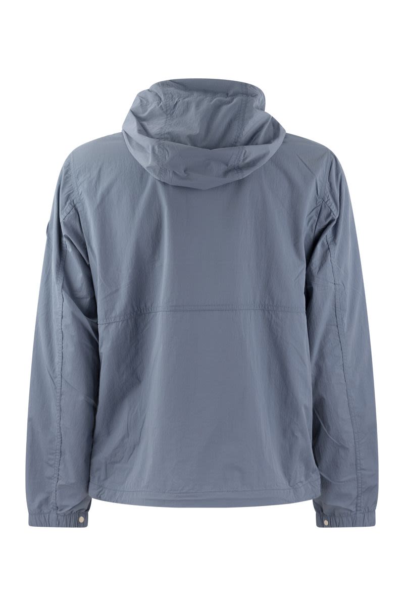 Nylon crinkle windbreaker with hood