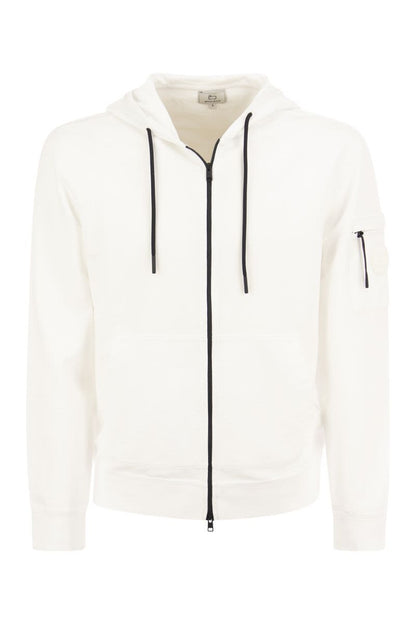 Lightweight hooded zip sweatshirt - VOGUERINI