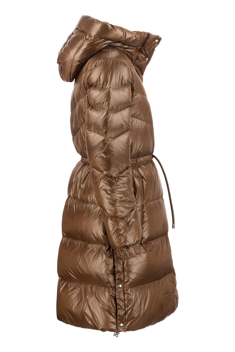 ALIQUIPPA LODGE - Long Nylon Down Jacket - VOGUERINI