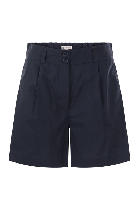 Pure cotton poplin shorts