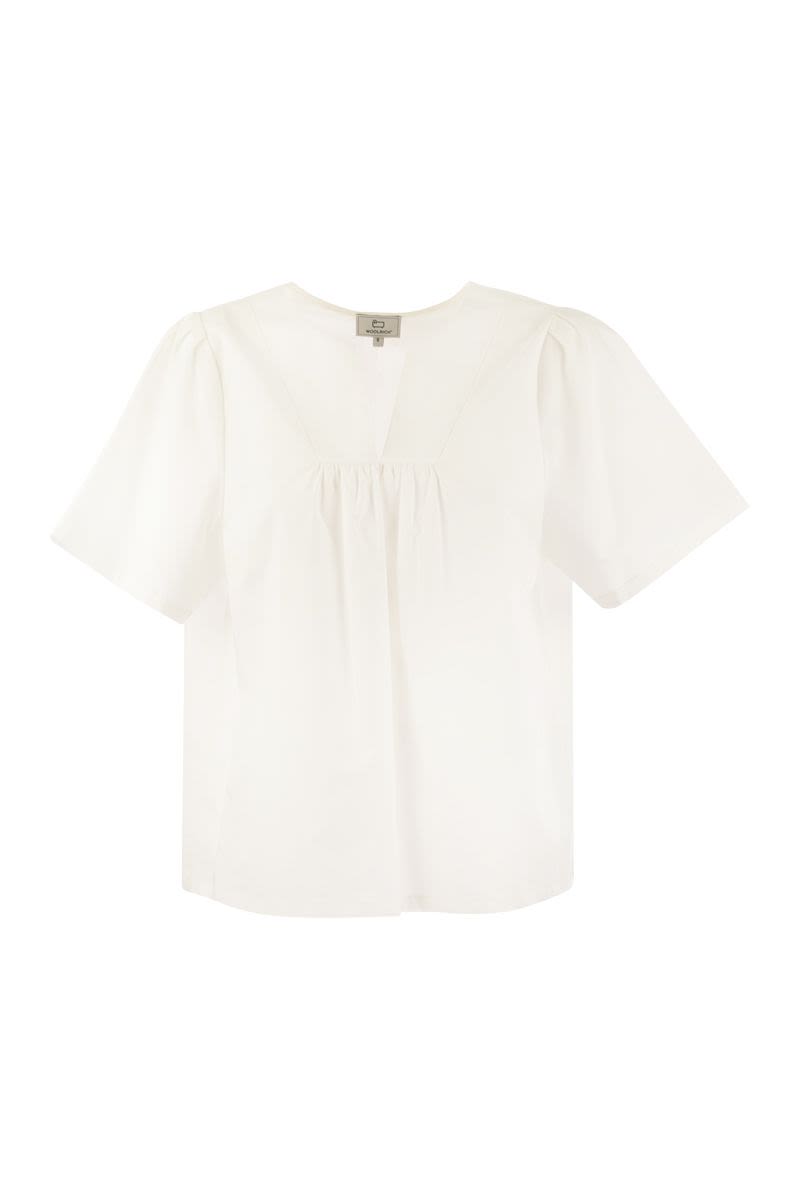 Cotton poplin blouse