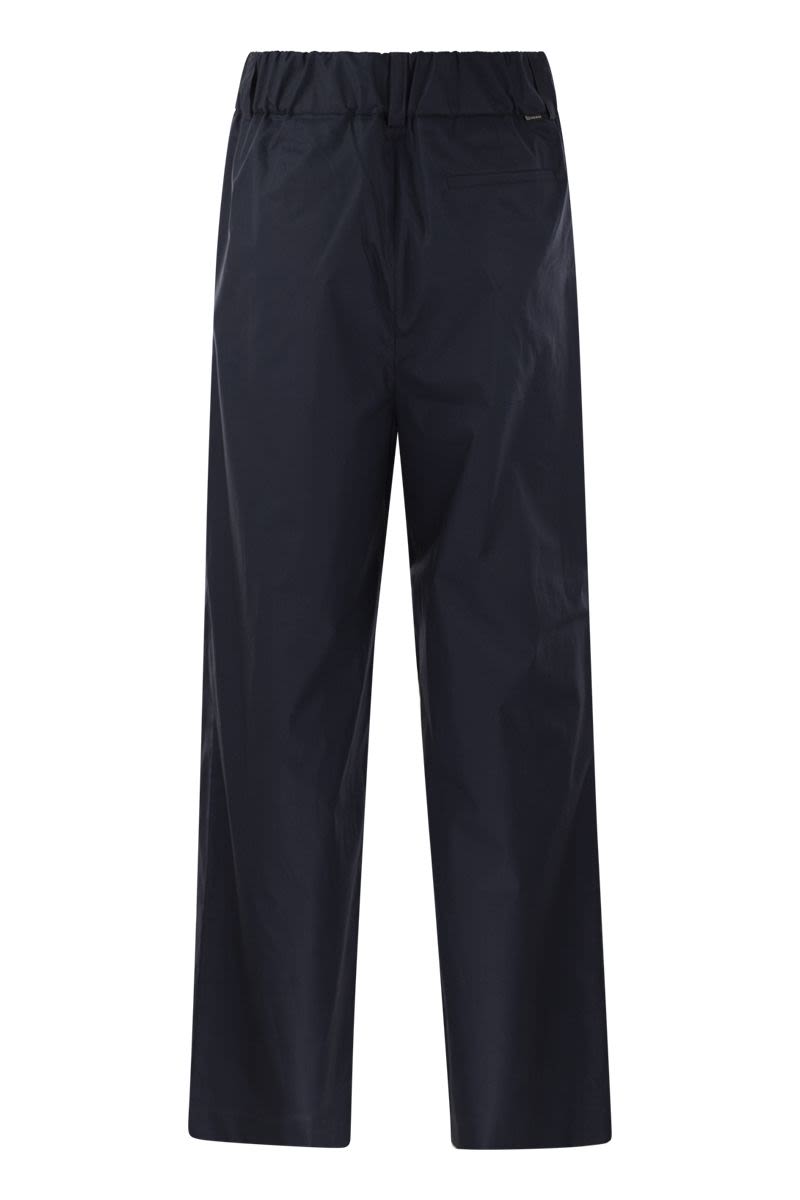 Cotton pleated trousers