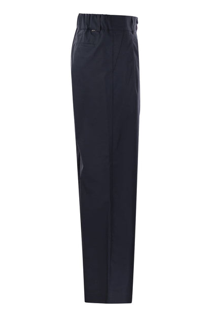 Cotton pleated trousers