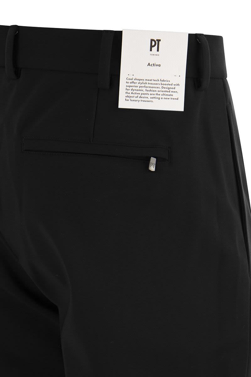 'Epsilon' trousers in technical fabric - VOGUERINI