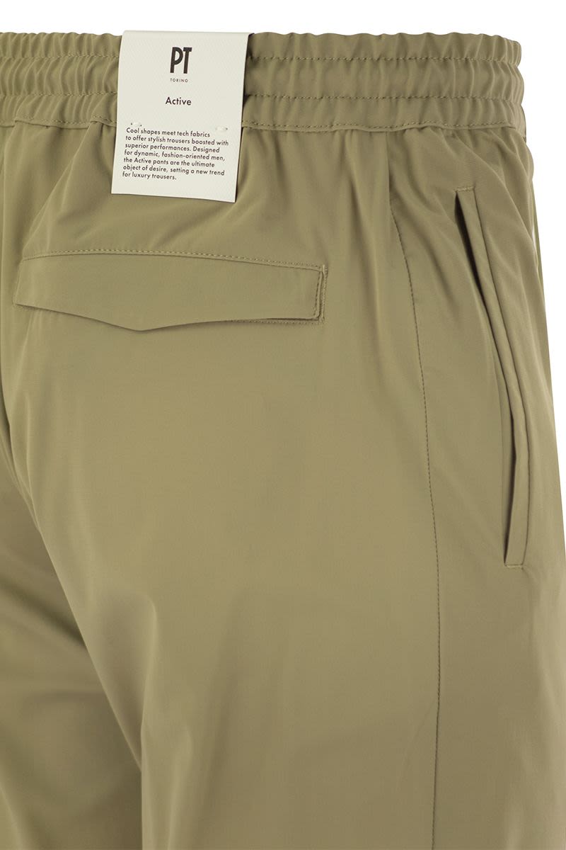 "Omega" trousers in technical fabric