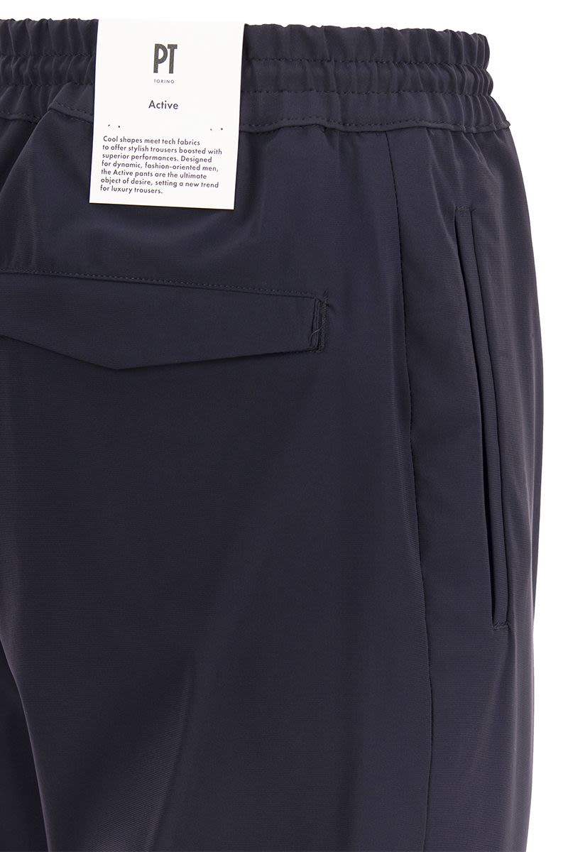 "Omega" trousers in technical fabric