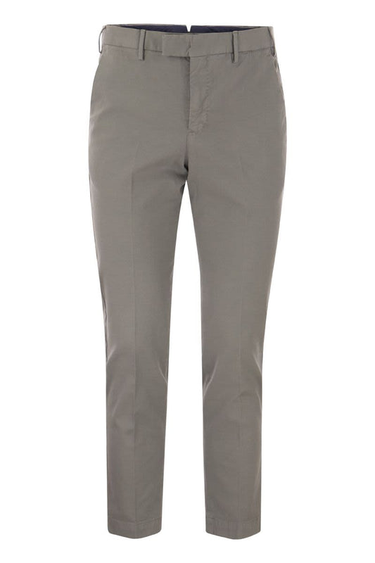 Cotton and modal stretch trousers - VOGUERINI