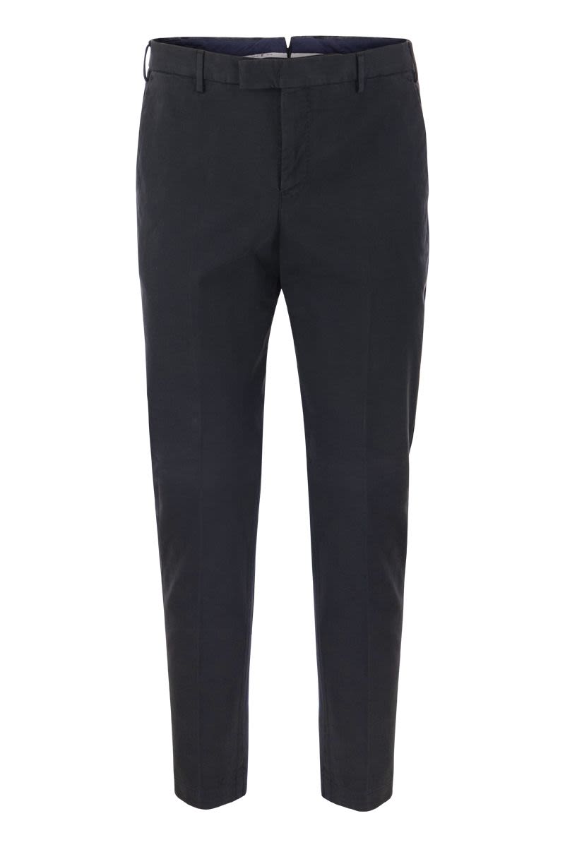 Cotton and modal stretch trousers - VOGUERINI