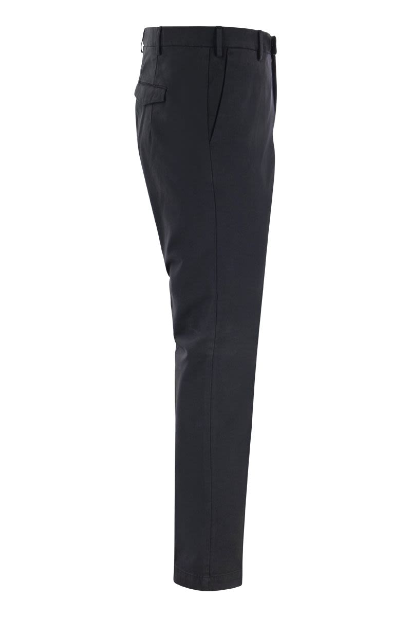 Cotton and modal stretch trousers - VOGUERINI