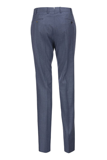 Super Slim Pied de poule Wool Trousers - VOGUERINI