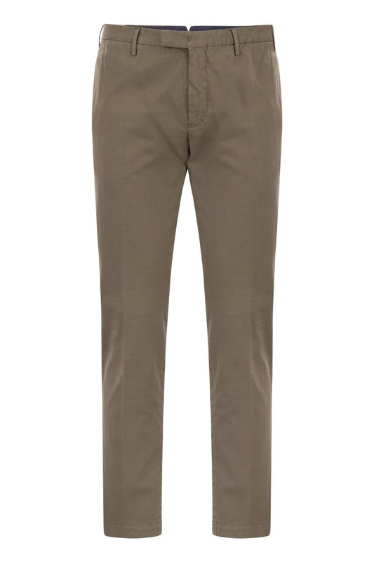 Superslim trousers in cotton and silk - VOGUERINI