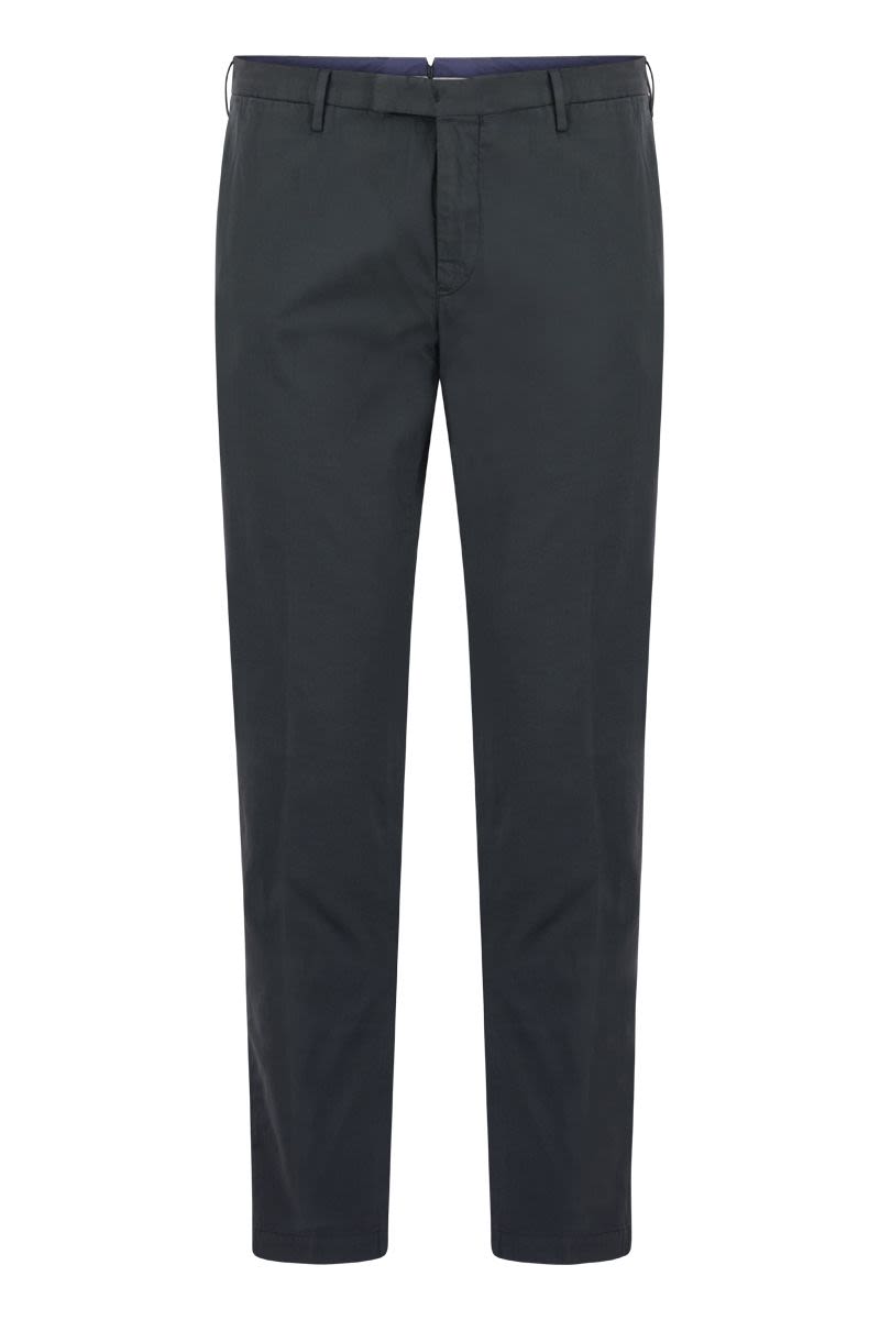 Superslim trousers in cotton and silk - VOGUERINI