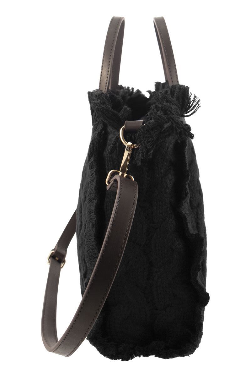 Wool-effect handbag - VOGUERINI