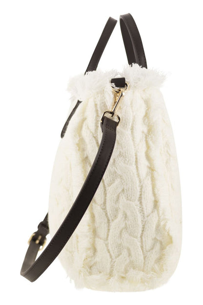 Wool-effect handbag - VOGUERINI