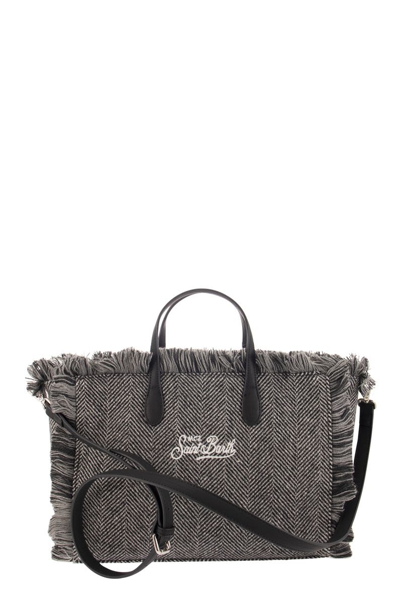 Herringbone patterned handbag - VOGUERINI