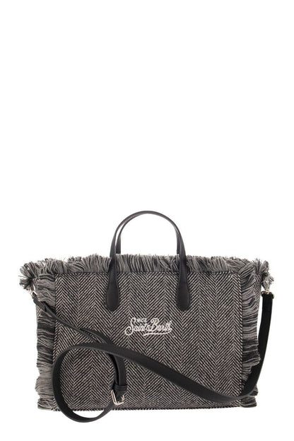 Herringbone patterned handbag - VOGUERINI