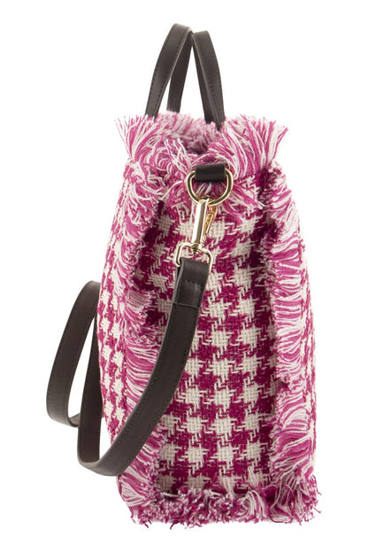 Houndstooth patterned handbag - VOGUERINI