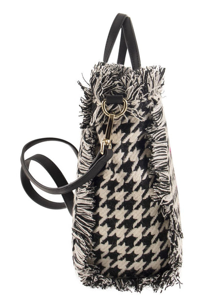 Houndstooth patterned handbag - VOGUERINI