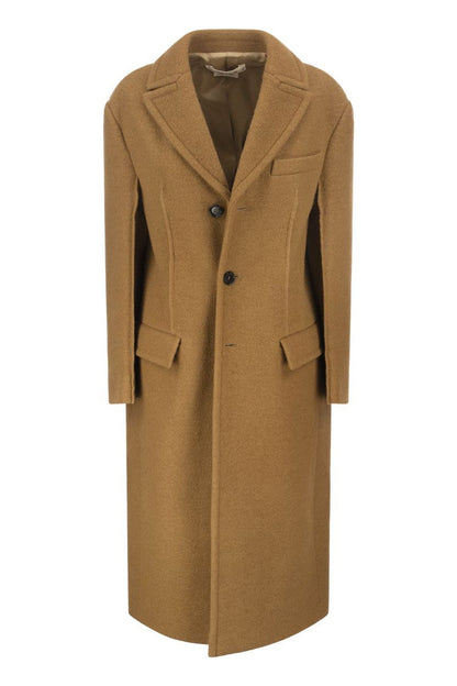 Wool bouclé coat - VOGUERINI