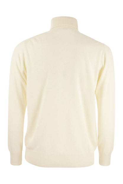 Wool and cashmere blend turtleneck sweater SETTIMANA IN BIANCO - VOGUERINI