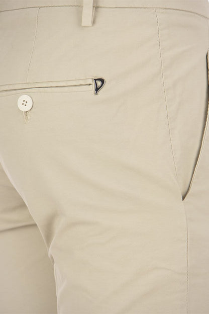 PERFECT - Slim-fit Cotton Gabardine Trousers - VOGUERINI