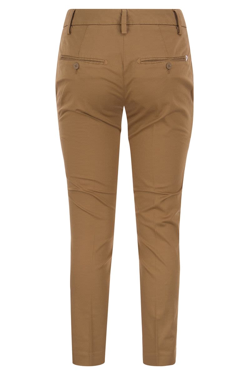 PERFECT - Slim-fit Cotton Gabardine Trousers - VOGUERINI