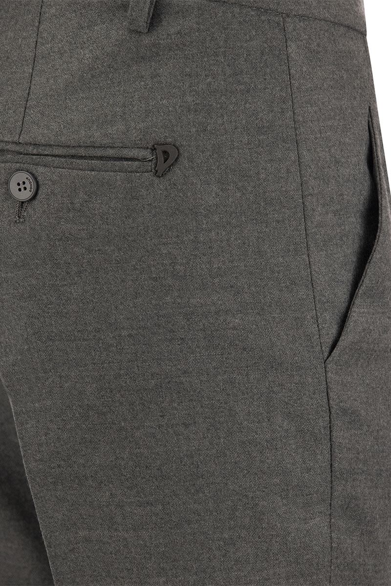 PERFECT - Wool Slim-fit trousers - VOGUERINI