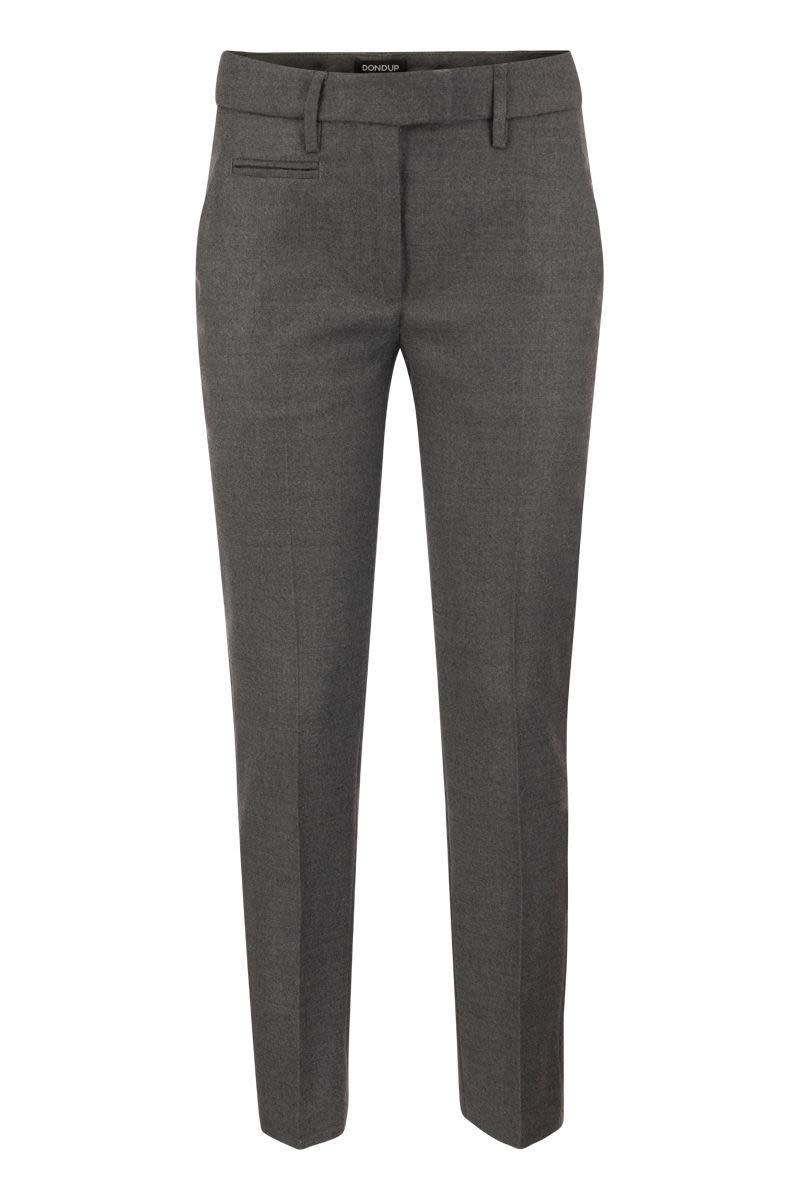 PERFECT - Wool Slim-fit trousers - VOGUERINI