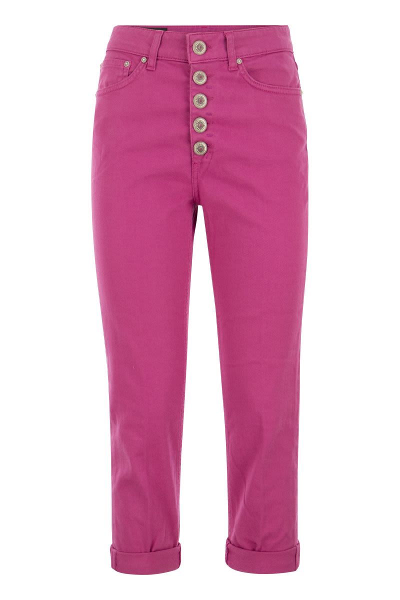 KOONS - Loose-fit Fleece Trousers - VOGUERINI