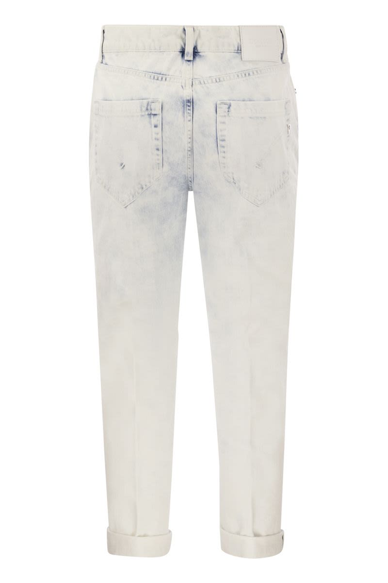 KOONS - Loose jeans with jewelled buttons - VOGUERINI