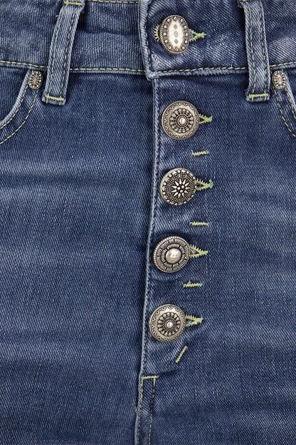 KOONS - Loose jeans with jewelled buttons - VOGUERINI