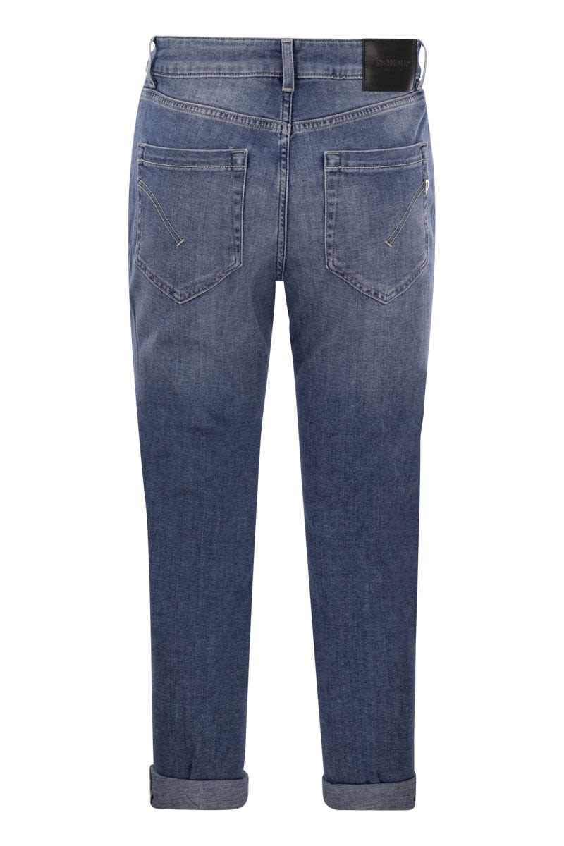 KOONS - Loose jeans with jewelled buttons - VOGUERINI