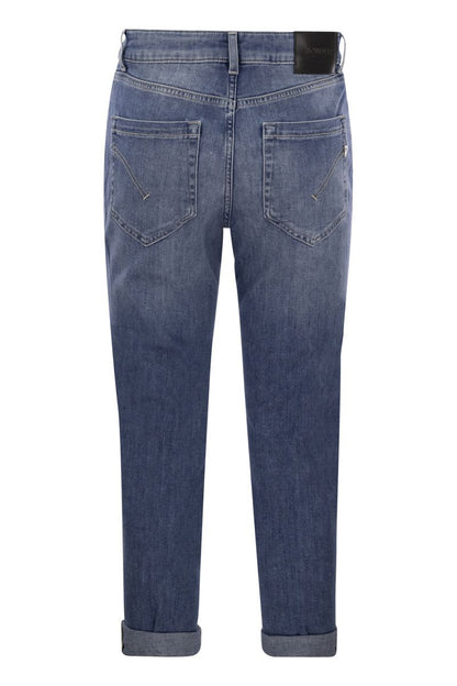 KOONS - Loose jeans with jewelled buttons - VOGUERINI