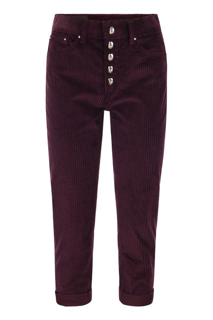 Koons loose-fitting velvet trousers - VOGUERINI