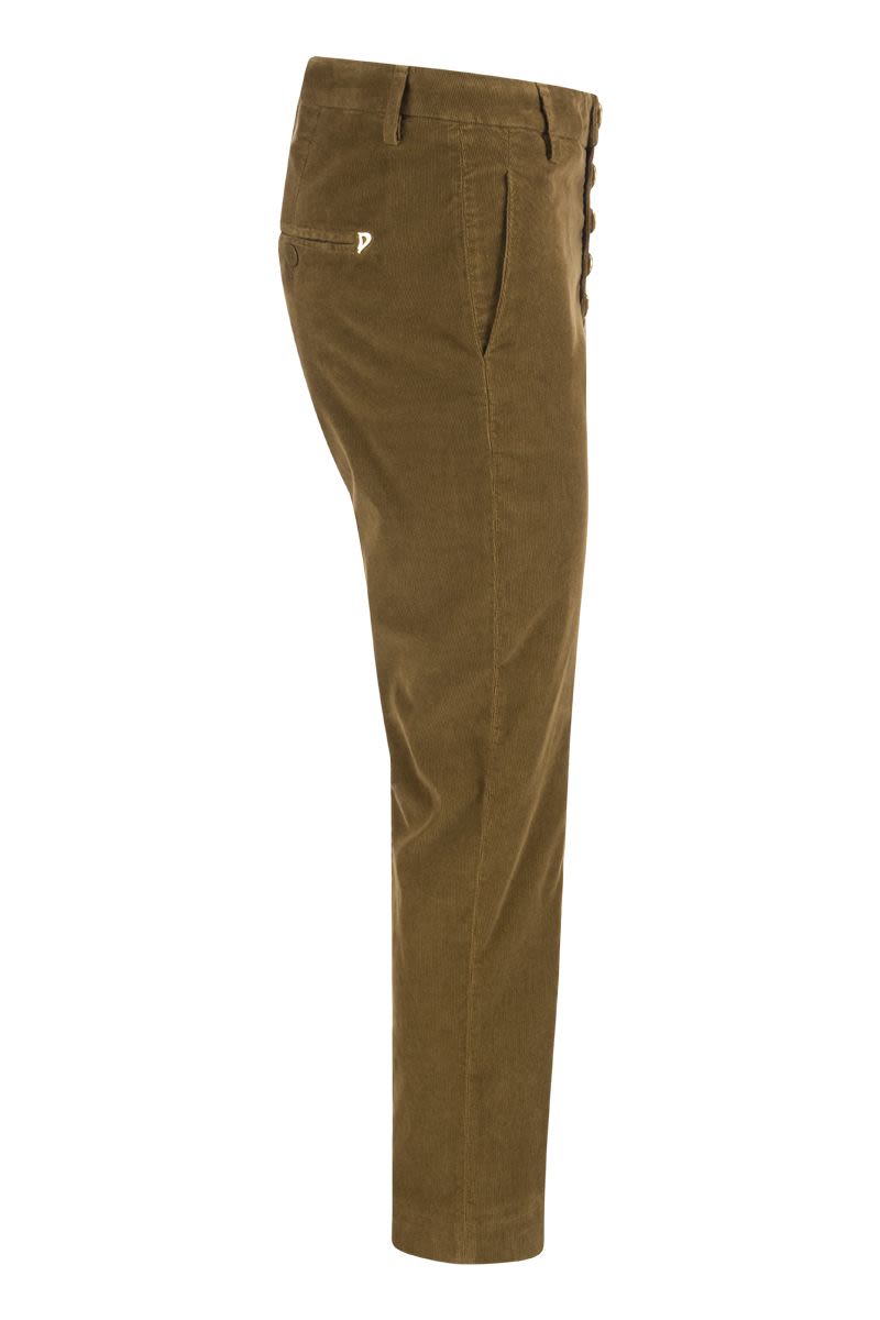 NIMA - Loose velvet trousers - VOGUERINI